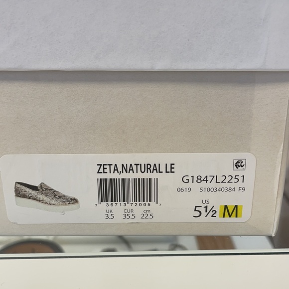 Vince Zeta snake print leather platform loafer - Picture 4 of 5